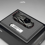 1/64 Lamborghini Veneno Limited Edition 103/149 pieces in Grigio Metalluro Red Stripes